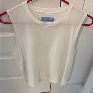 Outdoor Voices White Sleeveless Top